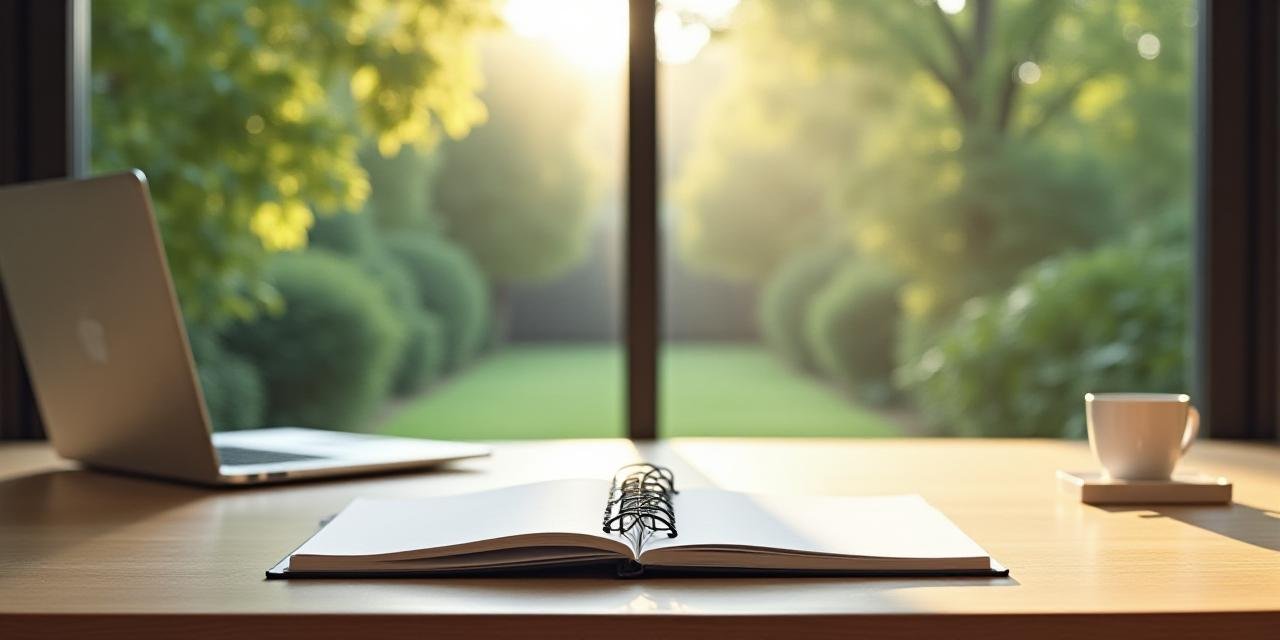 A serene professional environment representing focused single-tasking